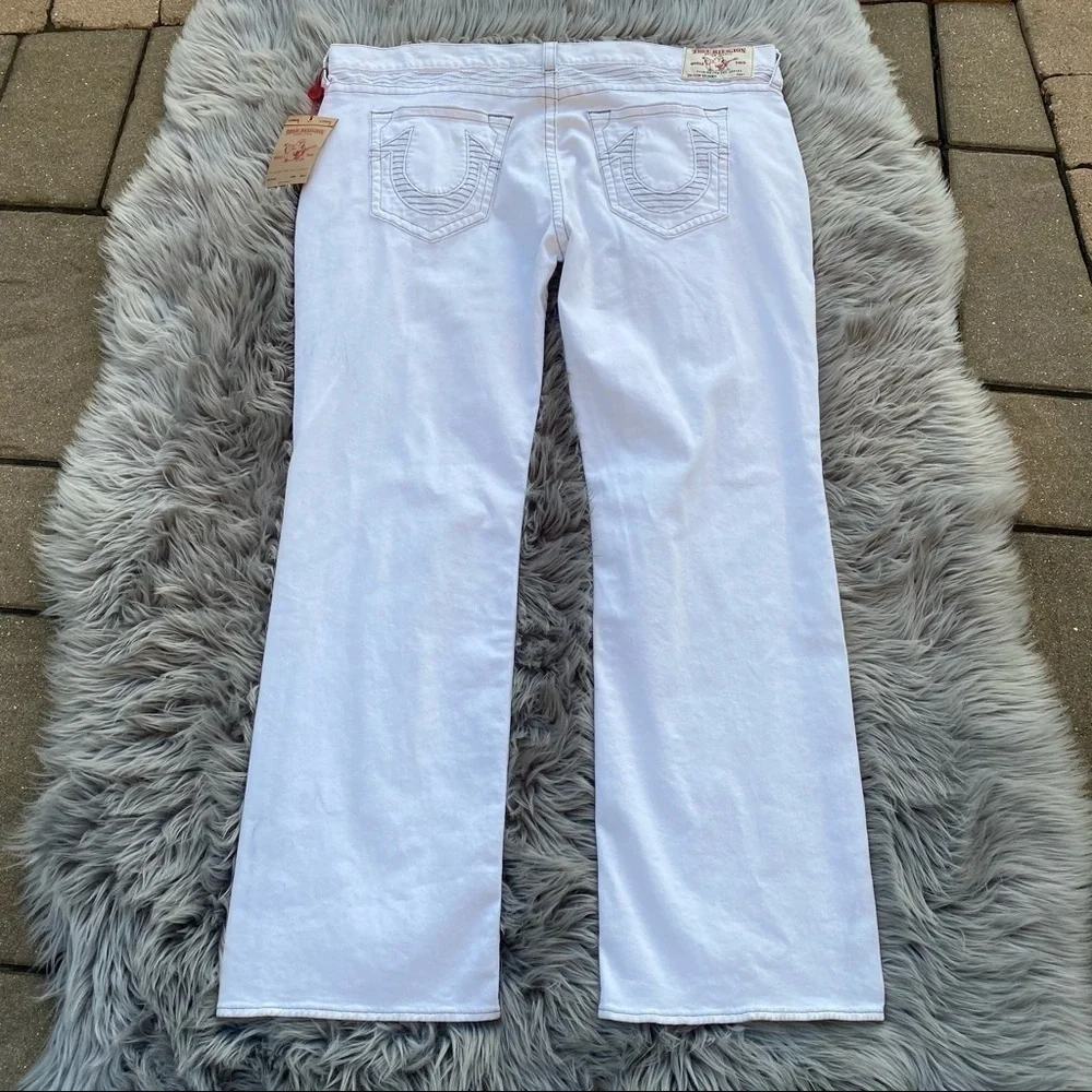 NWT True Religion Straight Jeans Men’s White 46